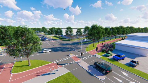 Wegen en groen op bedrijvenpark Hengelder en Tatelaar